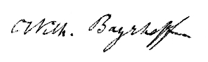 Handschrift Johann Daniel Wilhelm Bayrhoffer, Brief in WIES