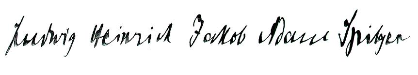 Handschrift Ludwig Spilger